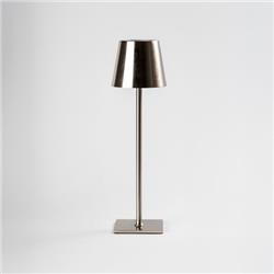 LAMPARA DE MESA DELFI NIQUEL SATINADO LED 3 TONALIDADES INALAMBRICA