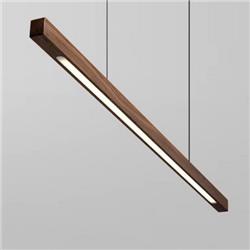 COLGANTE DIEP MADERA, ALUMINIO Y ACRILICO 22W 2800K
