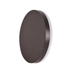 APLIQUE FLAT R ALUMINIO NEGRO REDONDO 15W 3000K 150LM IP65