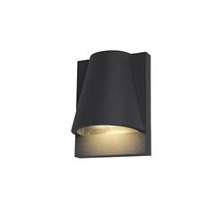 APLIQUE KALA ALUMINIO NEGRO VIDRIO TEMPLADO GU10 120º IP54 220V