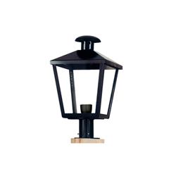 CABEZAL FAROL 43/P HIERRO BLANCO CON BASE PARA PILAR E27