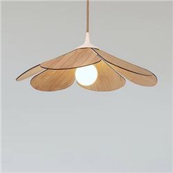 COLGANTE NARCISO 50CM DE DIAMETRO MADERA NATURAL CAPUCHON NATURAL