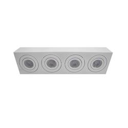 PLAFON 10/4AP MOVIL NEGRO 4LUCES GU10