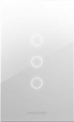 TECLA ROMA SMART BLANCA MACROLED 3 CANALES MAX 7A