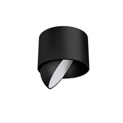PLAFON GOPO NEGRO CON DIFUSOR 7W 2700K 411LM IP20 110º