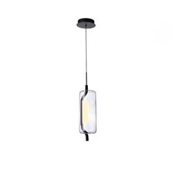 COLGANTE SAN DIEGO VIDRIO NEGRO DIMERIZABLE 10W 3000K