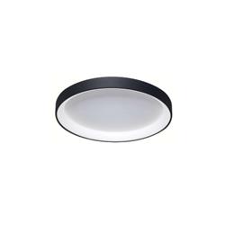 PLAFON ALASKA 4 EXTRA CHATO NEGRO DIMERIZABLE CCT 30W 3000K/4000K 