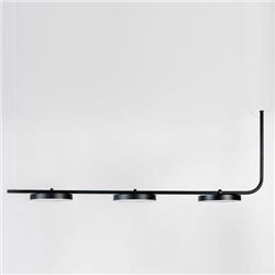 COLGANTE RIO 3 NEGRO 3x10W 3000K