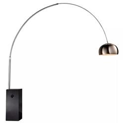 LAMPARA DE PIE GOAL BASE MARMOL NEGRO 225CM ALTURA E27 
