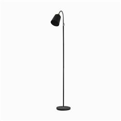 LAMPARA DE PIE FEBO NEGRA E27 BRAZO FLEXIBLE 