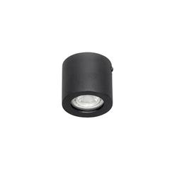PLAFON 240/P ALUMINIO NEGRO GU10 IP44