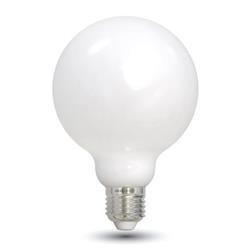 LAMPARA LED GLOBO VIDRIO MILKY 7W 2700K 720LM DIMERIZABLE E27