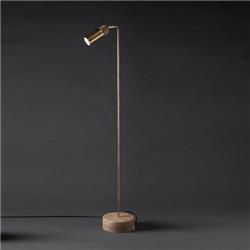 LAMPARA DE PIE BIS BRONCE VIEJO BASE MADERA GU10 120CM DE ALTURA TOTAL