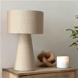 LAMPARA DE MESA BOUCLE G BEIGE E27