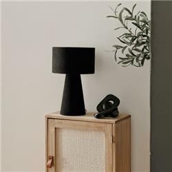 LAMPARA DE MESA BOUCLE G NEGRO E27
