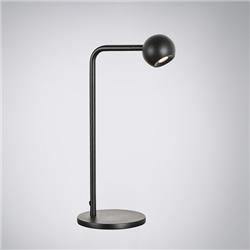 LAMPARA DE MESA BALL NEGRO CABEZAL MOVIL LED 5W 3000K