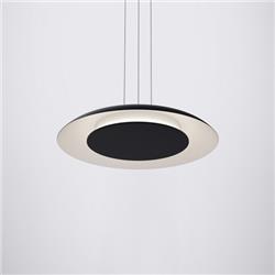 COLGANTE FUN NEGRO 40CM DIAMETRO CON DIFUSOR 30W DIMERIZABLE