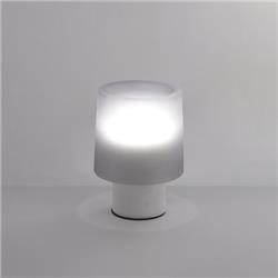 LAMPARA DE MESA ROCK A MARMOL+VIDRIO 8W 3000K