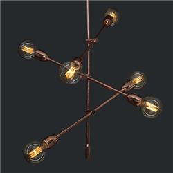 COLGANTE EPCOT BRONCE 6 LUCES E27
