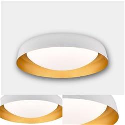 PLAFON BELA BLANCO CON DORADO 28W 3000-4000-6000K 52CM DIAMETRO