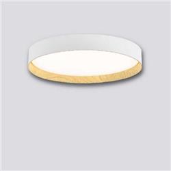 PLAFON CARAMEL BLANCO CON MADERA 45W 3000-4000-6000K 50CM DIAMETRO 