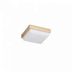 PLAFON LED BOX 18W CUADRADO BASE MADERA PARAISO