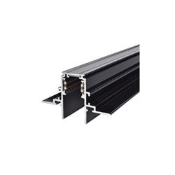 RIEL DE EMBUTIR DE BAJO VOLTAJE ALUMINIO NEGRO IP20 48V
