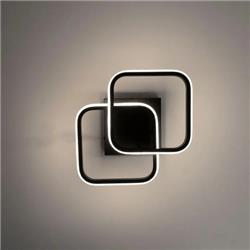 APLIQUE TESY ALUMINIO NEGRO 22W BLANCO DINAMICO 