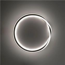 PLAFON TUNDRA M ALUMINIO NEGRO 30W BLANCO DINAMICO