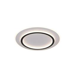 PLAFON BANJI ALUMINIO NEGRO 38W BLANCO DINAMICO 