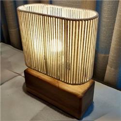 LAMPARA DE MESA PRISMA BASE PETIRIBI PANTALLA EN CORDON CRUDO 1 LUZ E27 