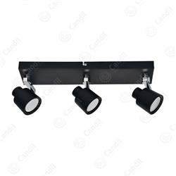 APLIQUE SHEILA NEGRO 3 LUCES GU10