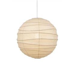 COLGANTE KYU D60 PAPEL DE ARROZ BEIGE E27