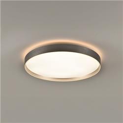 PLAFON ARA GRIS-ORO LED 70W 3000/6000K DIMERIZABLE 3200LM 220V (CON CONTROL REMOTO)
