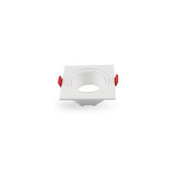 EMBUTIDO MOVIL CUADRADO BLANCO 1LUZ 