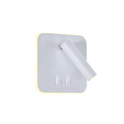 APLIQUE LETO BLANCO 7W+3W 3000K CON INTERRUPTOR