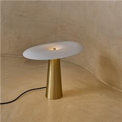 LAMPARA DE MESA ALBA BRONCE PORCELANA TRANSLUCIDA 220V