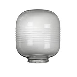 CABEZAL GLOBO RING PMMA FUME E27 MAX 75W