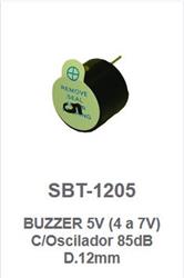 BUZZER C/OSCILADOR 12MM 4/7V