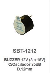 BUZZER OSCILADOR 12MM 8/15VCC SBT12