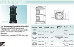 *FARO NAVEG.DOBLE.CXH1-101P 112.5° VERDE ESTR.P28S