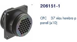 CONECTOR CIRCULAR RECEPTACULO MACHO 37VIAS