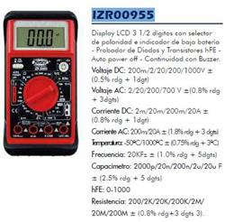TESTER ZR-955  20ACA-CC TEMP/DIODO/20uF