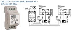 RELE ALTERNADOR p/2 CONTACTORES BOMBAS 2719 RBC