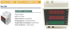 MEDIDOR kWH/V/A DS-2047 DIN h/60A 220V s/RESET