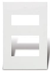 TAPA LUJO 1 MODULO Y TOMA 5X10 BLANCO SIGLO XXI 4136