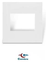 TAPA LUJO 2 MODULOS  5X5 BLANCO SIGLO XXI 4142