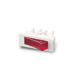 MODULO PULSADOR (TECLA ROJA) BLANCO SIGLO XXI 6906