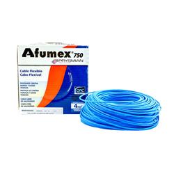 MTS.CABLE AFUMEX 750 4 MM CELESTE