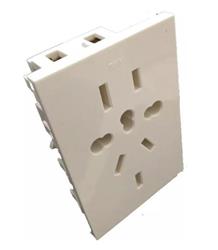 MODULO TOMA MULTIPLE UNIVERSAL BLANCO 6908